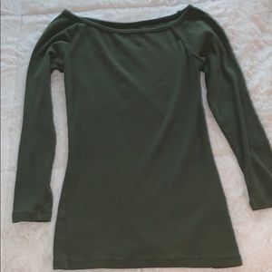 fitted long sleeve shirt